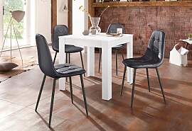 Essgruppe OTTO HOME, schwarz (weiß mit struktur,