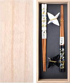 Essstäbchen Set Mit Ablage - Holz Sushi Stäbchen 