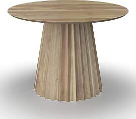 Esstisch Allegra Akaziefarben Echtholz rund