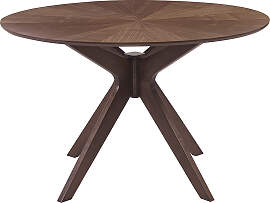 Esstisch Design Rund Nussbaum D120 cm DIELLI