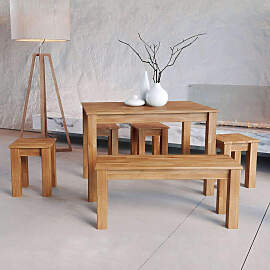 Esstisch Dresden Buche massiv geölt 110 x 75 cm