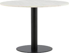 Esstisch Estelle Ø ca. 106 cm Marmor/Schwarz