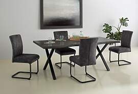 Esstisch HELA "GRETA", grau (grau,