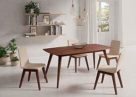 Esstisch HOME AFFAIRE, braun (nussbaum, nussbaum,