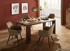 Esstisch HOME AFFAIRE "Marbella", braun, 
