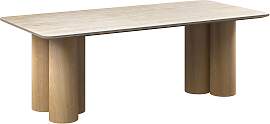 Esstisch Kiano Holz/Keramik Creme ca. 220x105x76 cm