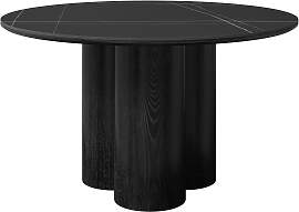 Esstisch Kiano Schwarz MDF/Keramik rund