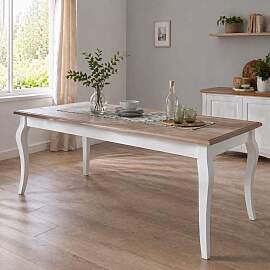 Esstisch Landhausstil altweiß 180 cm,