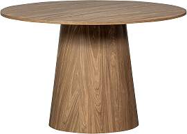 Esstisch Maan aus Holz, modern rundes Design,