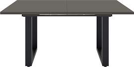 Esstisch MÄUSBACHER, schwarz feinstruktur, glas
