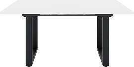 Esstisch MÄUSBACHER, schwarz feinstruktur, glas
