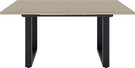 Esstisch MÄUSBACHER, schwarz feinstruktur, glas