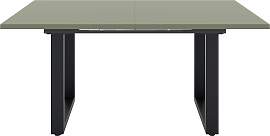 Esstisch MÄUSBACHER, schwarz feinstruktur, glas