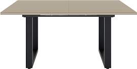 Esstisch MÄUSBACHER, schwarz feinstruktur, glas