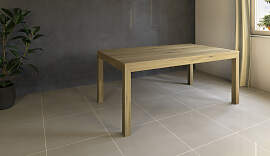 Esstisch Massivholz LINO mit 2 Schubkasten 100 cm