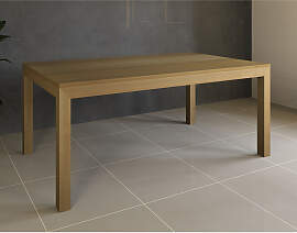 Esstisch Massivholz LINO mit 2 Schubkasten 100 cm