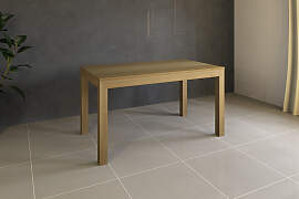 Esstisch Massivholz LINO mit 2 Schubkasten 80 cm