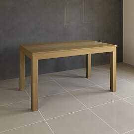 Esstisch Massivholz LINO mit 2 Schubkasten 80 cm