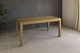 Esstisch Massivholz LINO mit 2 Schubkasten 90 cm