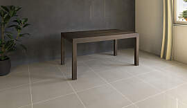 Esstisch Massivholz LINO mit 2 Schubkasten 90 cm