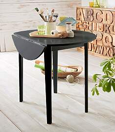 Esstisch OTTO HOME, schwarz, B:92cm H:77cm T:92cm, 