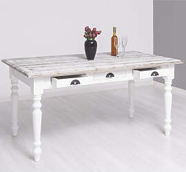 Esstisch Paris (160cm) mit drei Schubladen -