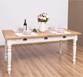 Esstisch Paris (180cm) mit drei Schubladen -