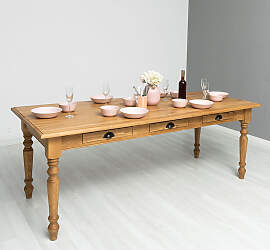 Esstisch Paris (210cm) mit drei Schubladen -