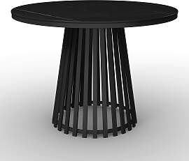 Esstisch Pela Schwarz MDF rund