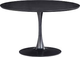 Esstisch Sammy rund, MDF und Metall, modern mit