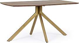 Esstisch Sherman aus Mangoholz, Retro Chic Design, 
