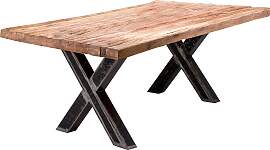 Esstisch SIT, beige (natur, antikschwarz,