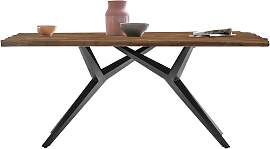 Esstisch SIT, beige (natur, antikschwarz,