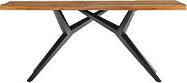 Esstisch SIT, braun (natur, antikschwarz,