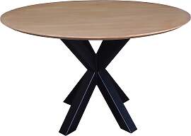 Esstisch SIT, natur, schwarz, schwarz, natur,