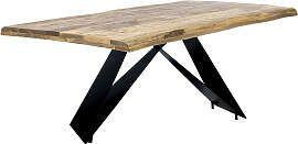 Esstisch SIT, natur, schwarz, schwarz, natur,