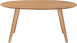 Esstisch skandinavisches Design oval Eiche L160