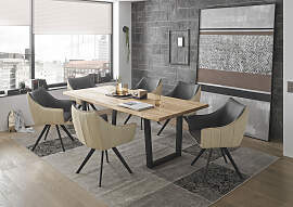 Esstisch STOLKOM "Benny", braun (braun,