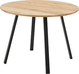 Esstisch STOLKOM "Nils Massivholz rund,