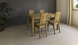 Esstisch Wildeiche massiv 180x90 mit Schublade