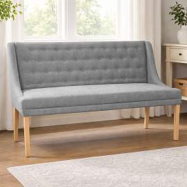 Esszimmer Polsterbank Landhausstil 140 cm Webstoff 