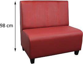 Esszimmerbank mit Rücken Gesteppt Höhe 98 cm 110 