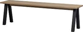 Esszimmerbank Tablo aus Eichenholz, modern, natur, 