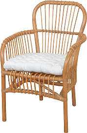 Esszimmersessel, beige (cremefarben, mit weißem