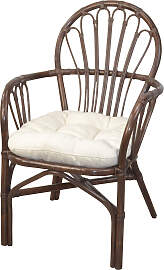 Esszimmersessel, braun, B:60cm H:91cm T:67cm,