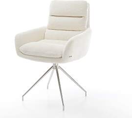 Esszimmerstuhl Abelia-Flex mit Armlehnen Bouclé