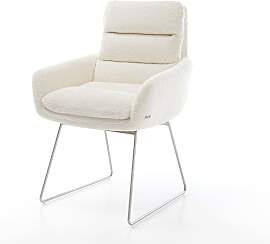 Esszimmerstuhl Abelia-Flex mit Armlehnen Bouclé