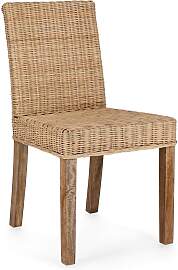 Esszimmerstuhl Analuz aus Rattan, klassischer