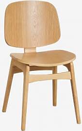 Esszimmerstuhl Aus Holz Canada Braun Natur &