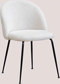 Esszimmerstuhl Aus Schaffell Kana Design Weiß